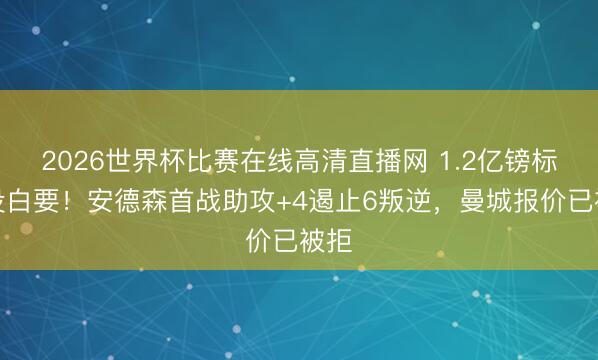 2026世界杯比赛在线高清直播网 1.2亿镑标价没白要！安德森首战助攻+4遏止6叛逆，曼城报价已被拒
